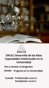 Divulgación DACIU en las Universidades